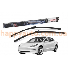 Комплект дворников на Tesla model 3 2016-2023 — Bosch AeroTwin